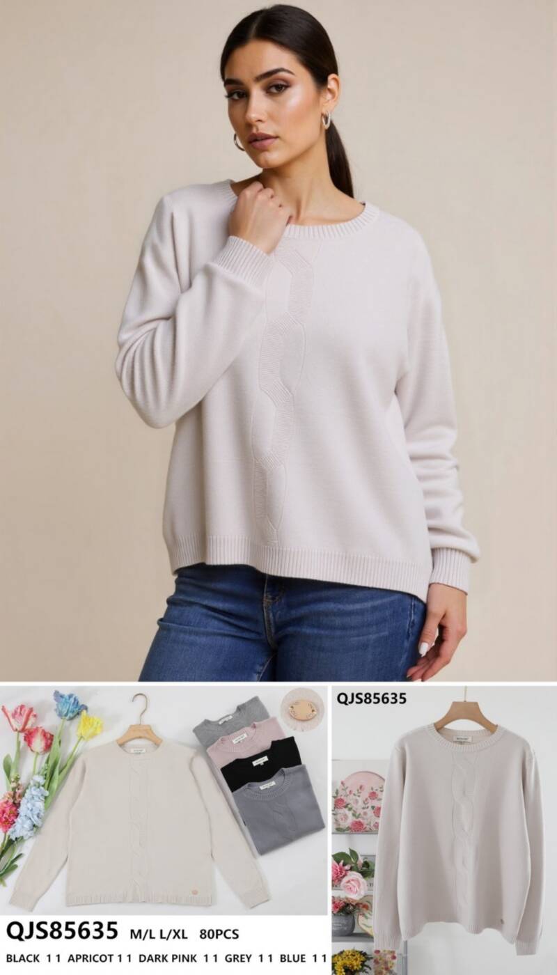 Swetry damska (Francja produkt) Roz M/L-L/XL, Mix Kolor .Paczka 10 szt